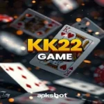 KK22 Game playing cards graphic with highlighted logo