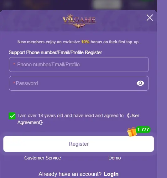 V99 Registration