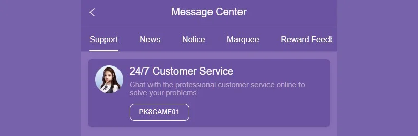 PK368 Game support interfaces 